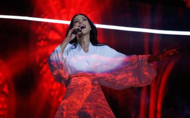 Justyna Steczkowska na scenie Amfiteatru