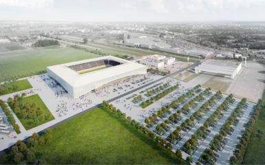 Wizualizacja nowego stadionu w Opolu