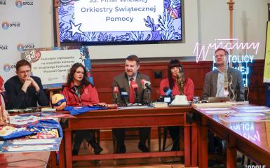 konferencja WOŚP w ratuszu fot. Witold Chojnacki