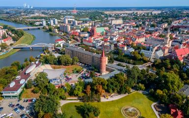 zdjęcie Opola z lotu ptaka