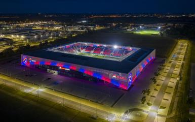 zdjęcie stadionu Itaka Arena z lotu ptaka