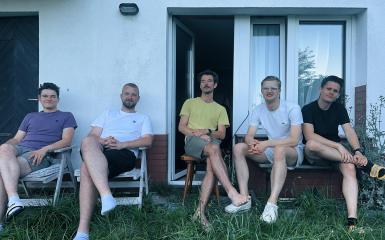 Łukasz Szuba z zespołem