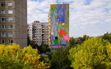 mural Sainera, osiedle im. A.Krajowej