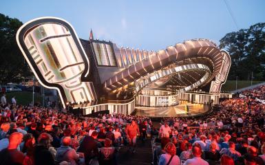 Amfiteatr w Opolu w trakcie festiwalu