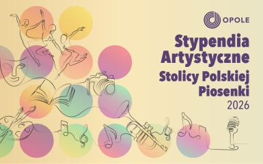 baner z informacjami o stypendiach artystycznych