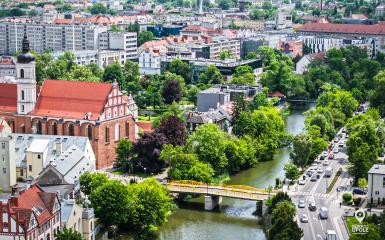 panorama miasta opola 
