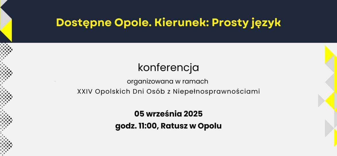 baner wydarzenia, informacje w tekście