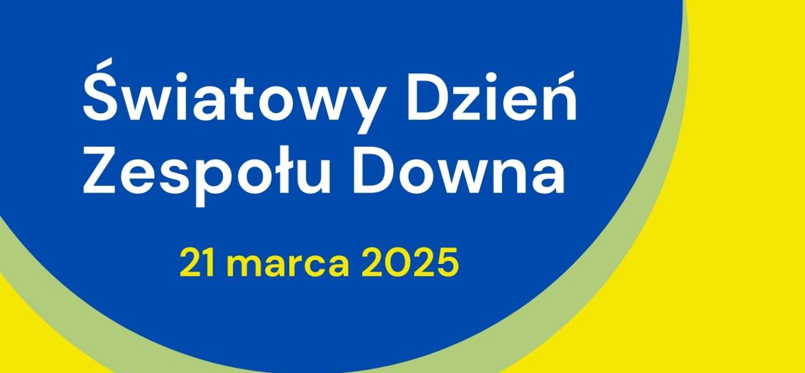 Plakat promujący 21 marca Światowy Dzień Zespołu Downa, Akcja kolorowe skarpetki.