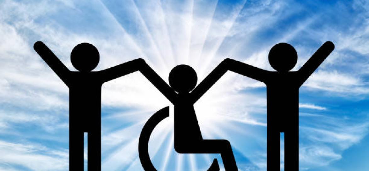 baner, osoby trzymają się za ręce