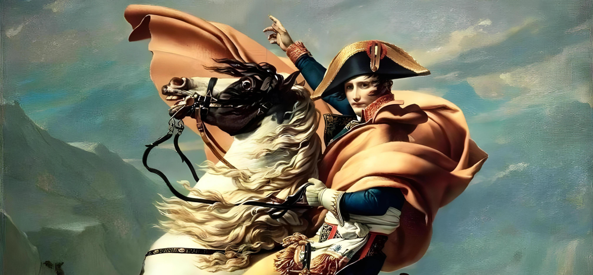 Mężczyzna siedzący na koniu, Napoleon