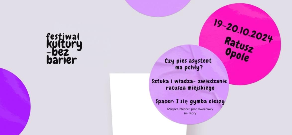 Baner promujący Festiwal Kultury bez Barier w Opolu