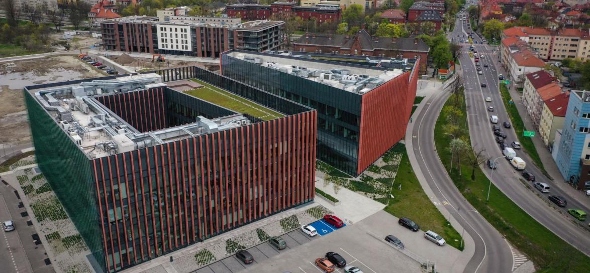 Centrum Usług Publicznych w Opolu z lotu ptaka