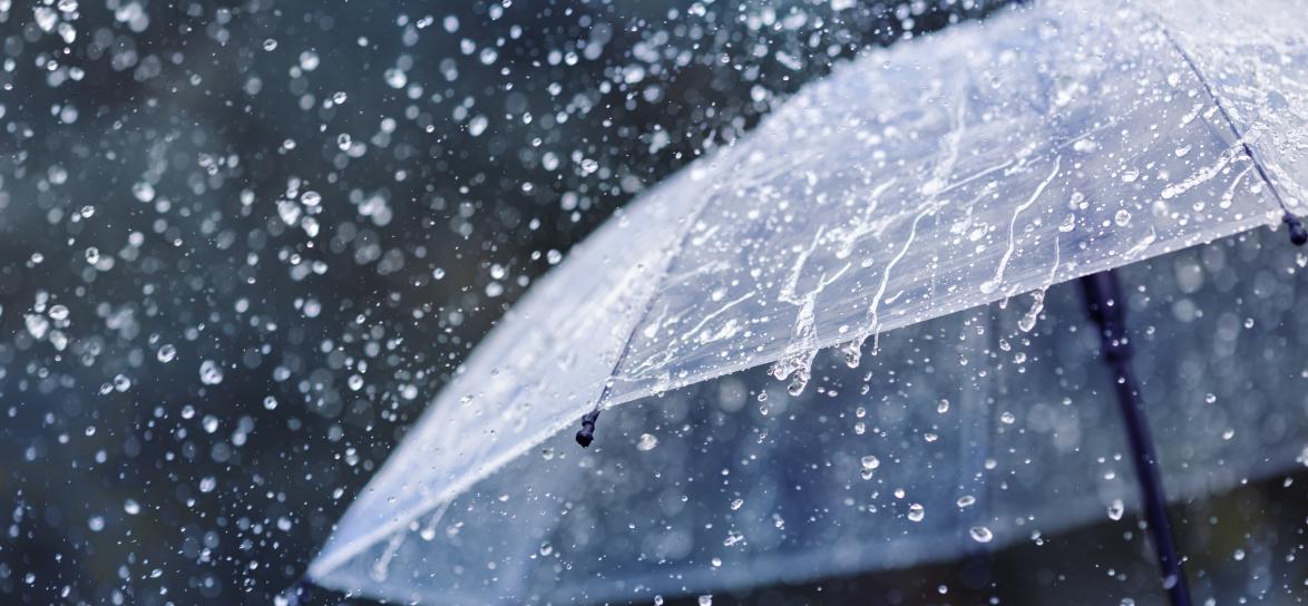 zdjęcie parasola w deszczu