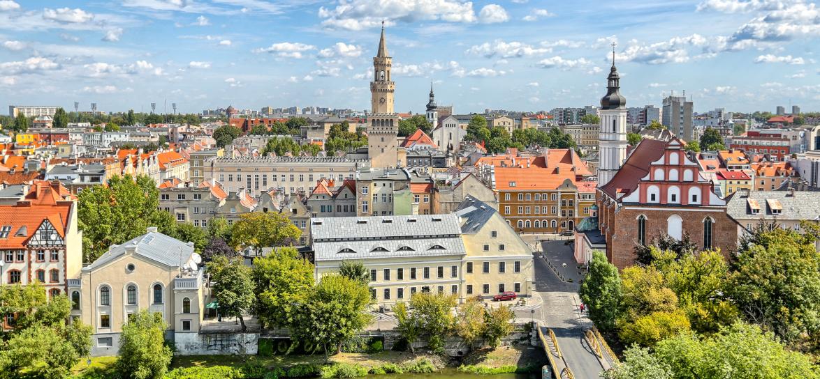 widok z wieży piastowskiej