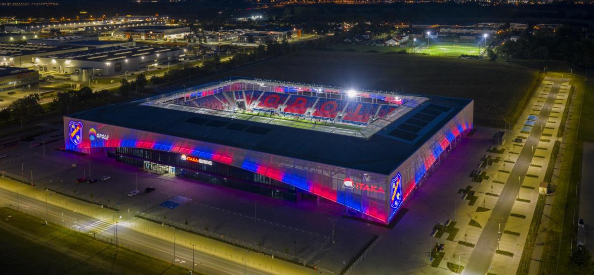 zdjęcie stadionu Itaka Arena z lotu ptaka