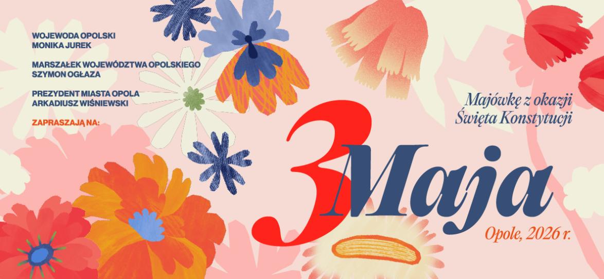 baner informujący o majówce w opolu