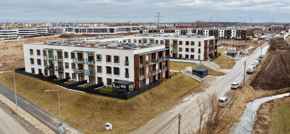 Ulica Barona z lotu ptaka