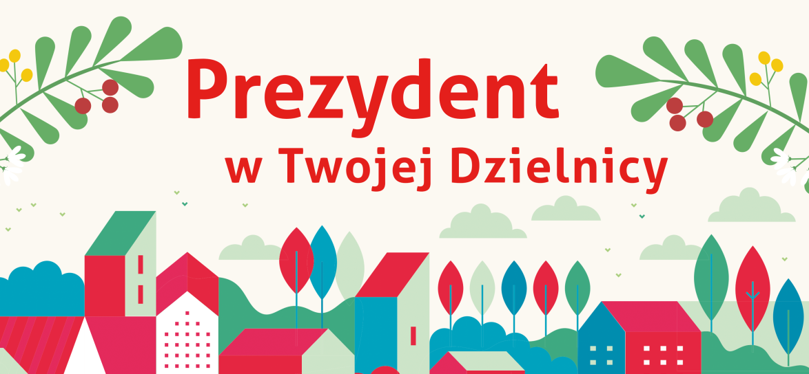 baner informujący o spotkaniach z Prezydentem Miasta