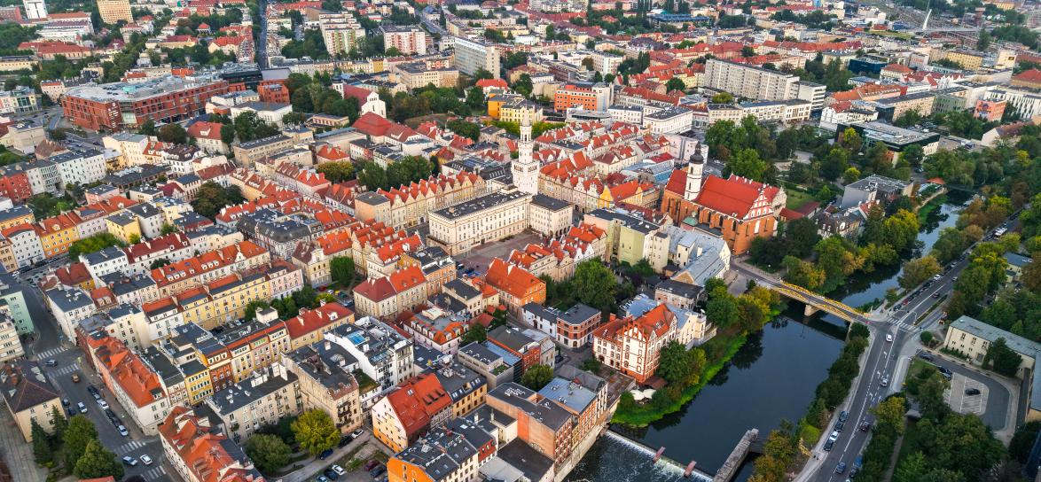 zdjęcie opola, dronowe