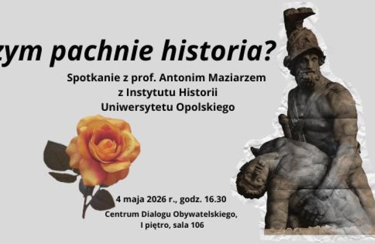 baner wydarzenia pt. Czym p, na niebieskim tle czarne litery, informacje zostały zawarte w komunikacie