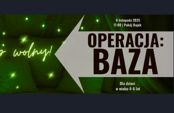 baner wydarzenia, informacje w tekście