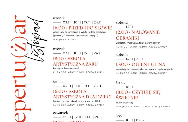 Plakat wydarzenia, informacje zostały zawarte w komunikacie