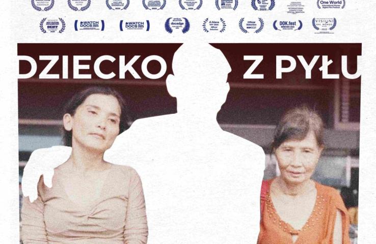 Plakat filmu pt. Dziecko z pyłu, informacje zostały zawarte w komunikacie