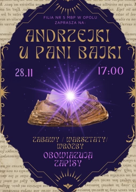 plakat wydarzenia, informacje zawarte w tekście