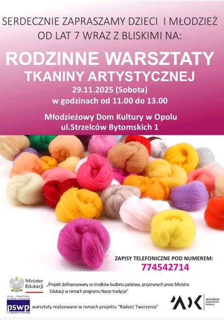 plakat wydarzenia, informacje zawarte w tekście
