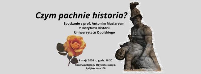 baner wydarzenia pt. Czym p, na niebieskim tle czarne litery, informacje zostały zawarte w komunikacie