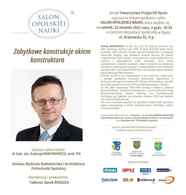 baner wydarzenia, informacje w tekście