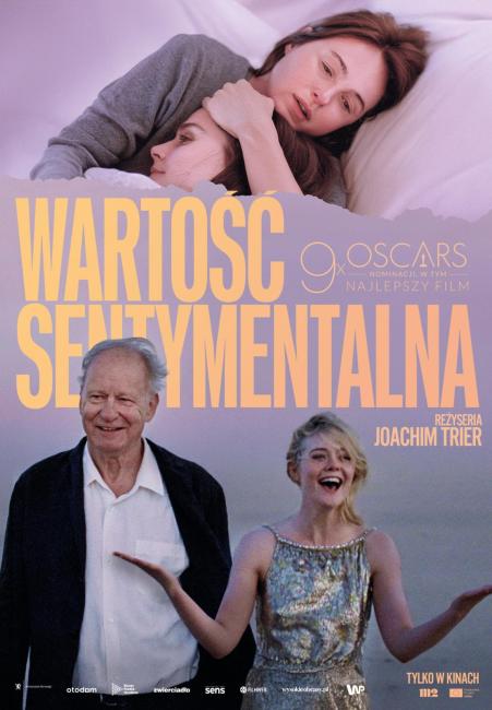 Plakat filmu pt. Wartość sentymentalna, informacje zostały zawarte w komunikacie