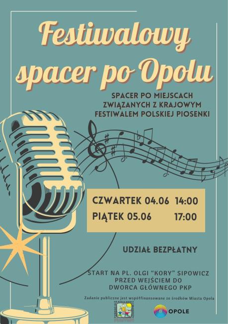baner z informacją o spacerze
