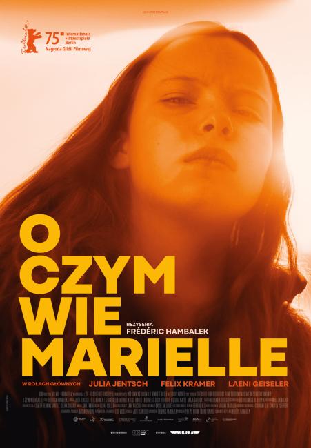 Plakat filmu pt. O czym wie Marielle, informacje zostały zawarte w komunikacie
