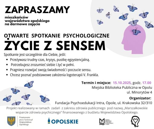 baner wydarzenia, informacje w tekście