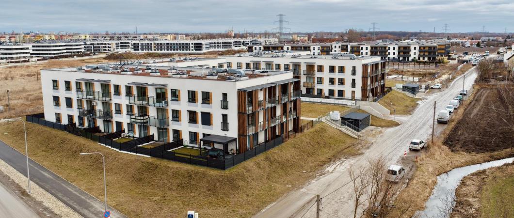 Ulica Barona z lotu ptaka