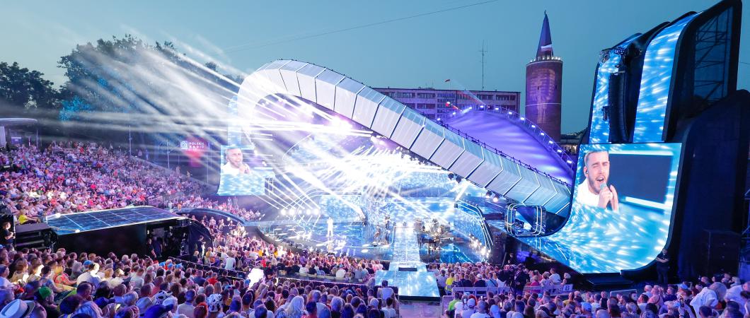 Amfiteatr w Opolu w trakcie festiwalu