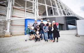 Stadion Opolski - zwiedzanie budowy