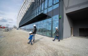 Stadion Opolski - zwiedzanie budowy