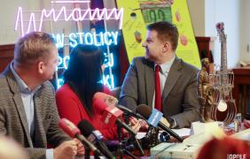 zdjęcie z konferencji WOŚP fot. Witold Chojnacki