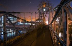 Most groszowy - Zielony mostek - noc